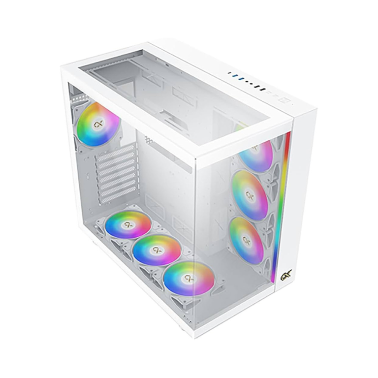 Xigmatek AQUA Ultra Arctic White E-ATX Mid-Tower Case (EN40689)